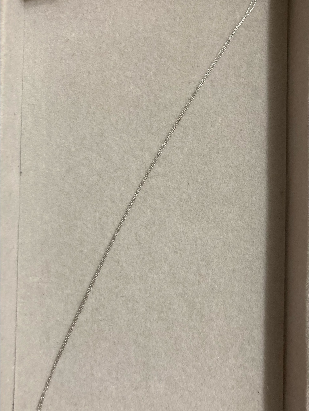 Delicate 14k White Gold Chain Necklace 18inches - Minimalist Women's Jewelry